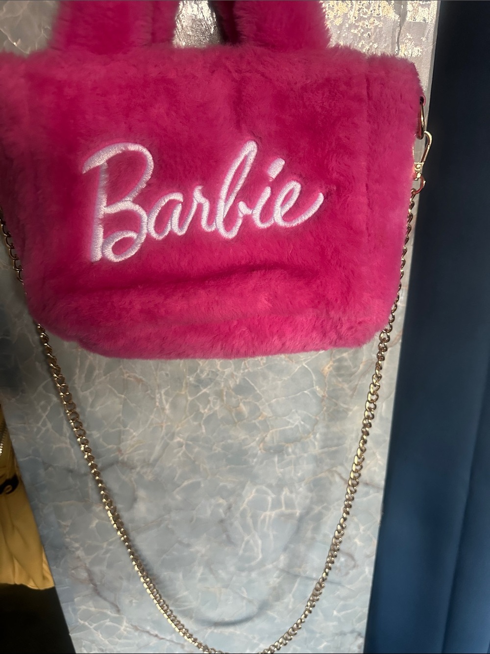 Barbie Pink Furry Bag - Picture 3 of 6